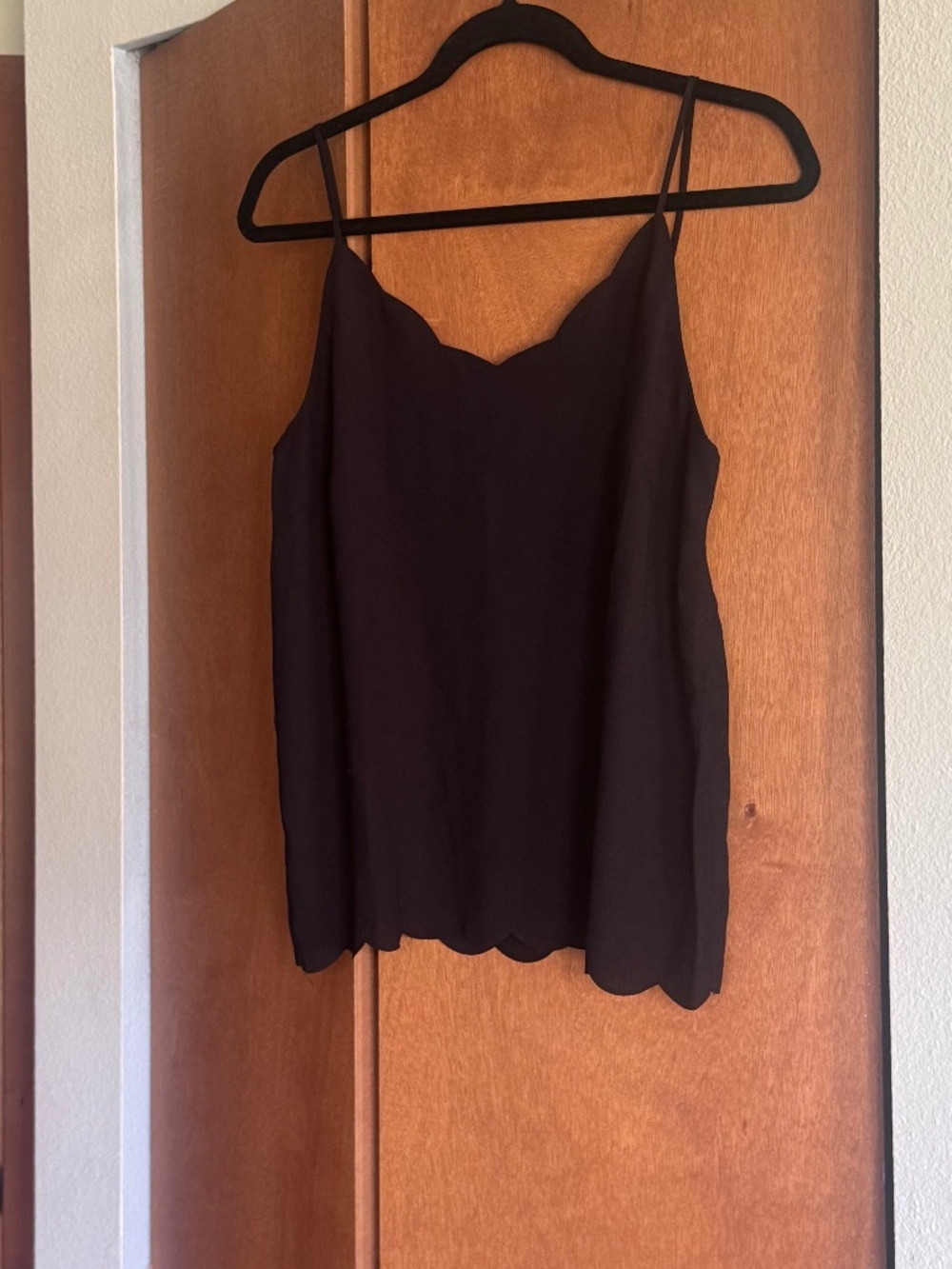 Black Scalloped Cami